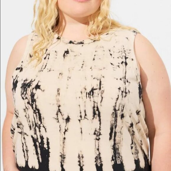 Torrid Vintage Cotton Jersey Crew Neck Slash Back Tank 2x NWT NEW - Picture 4 of 10